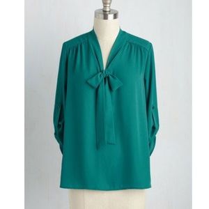 Careerist and Dearest Blouse in Jade 3x